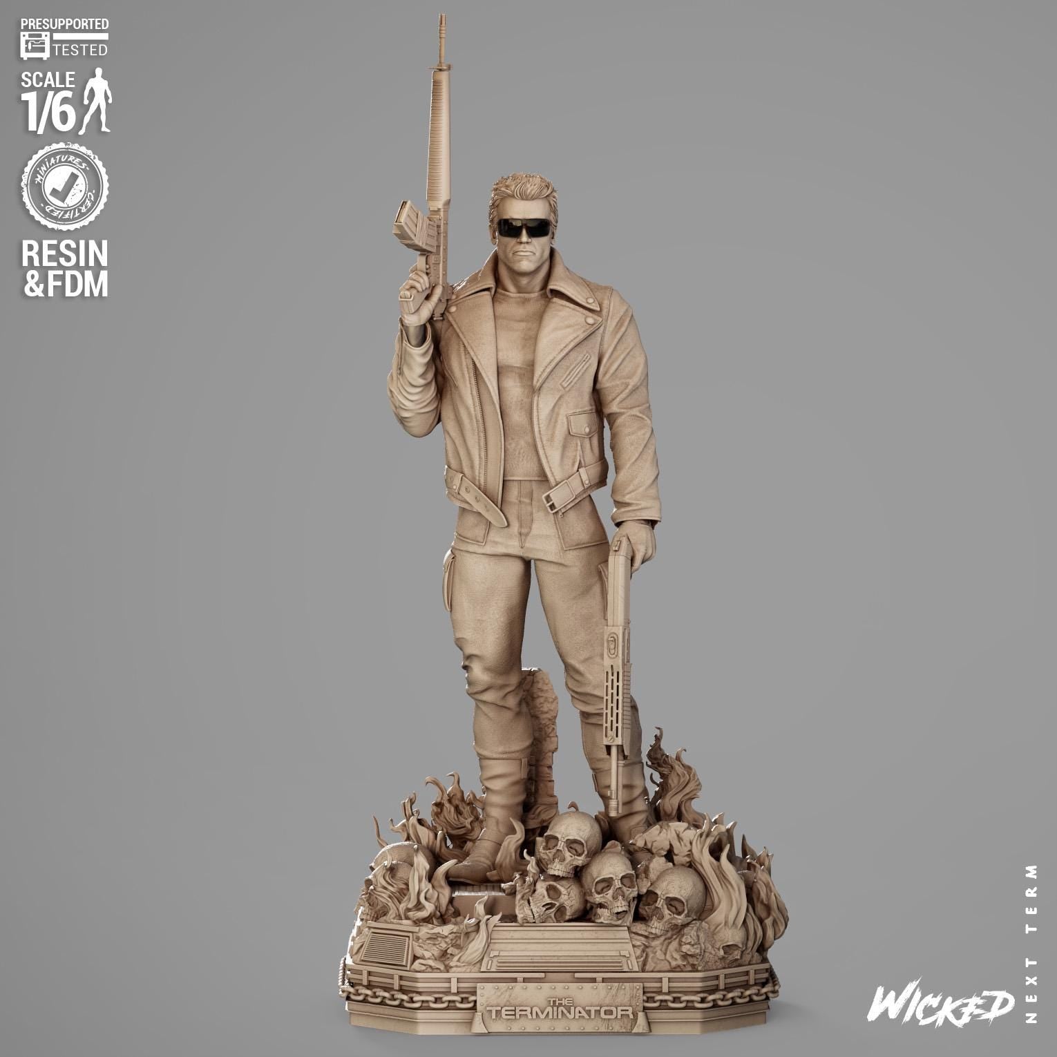 Terminator 1 - UNPAINTED FAN ART - Wicked 3D Models