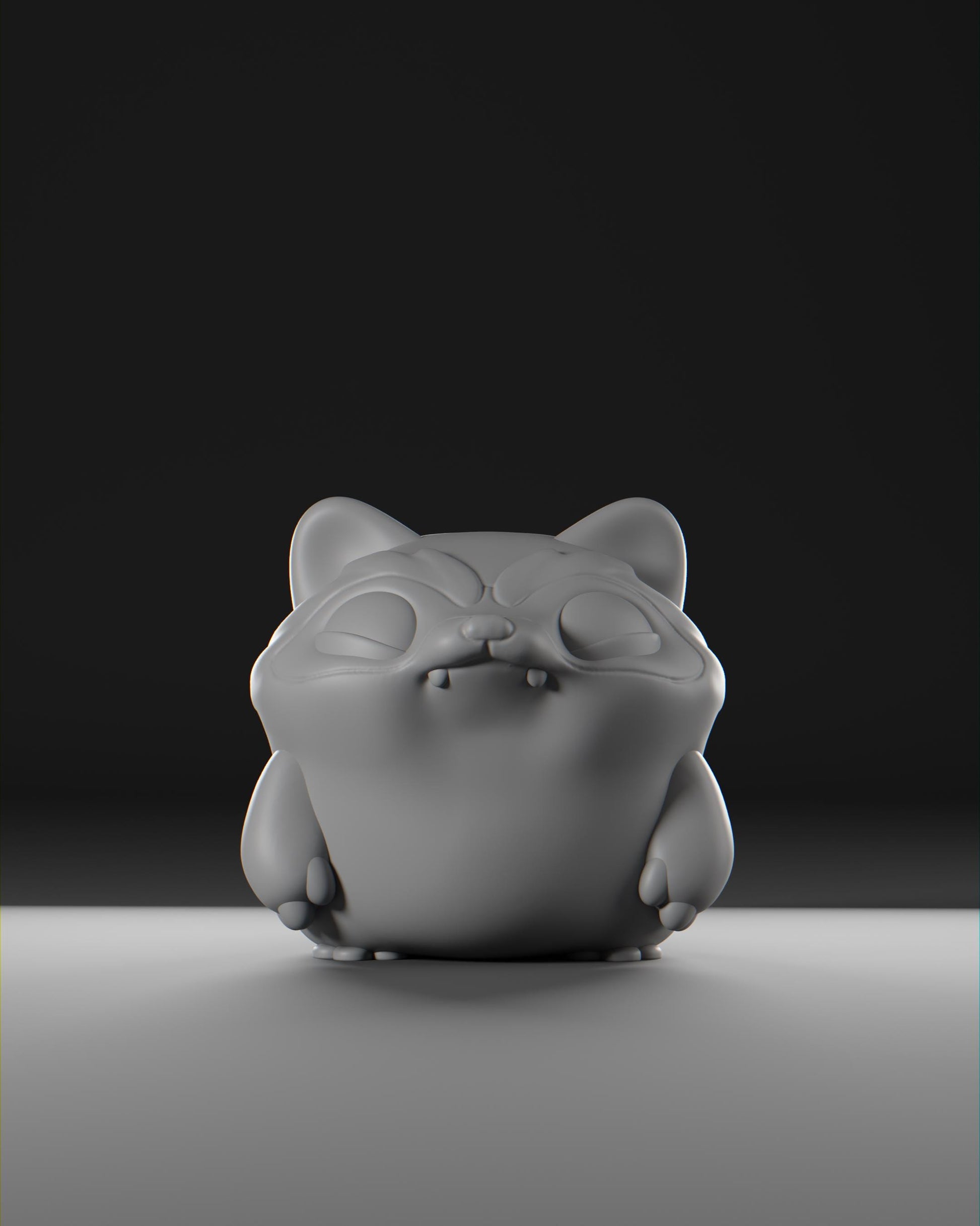 Trashii - UNPAINTED - Grumpii Art Toy