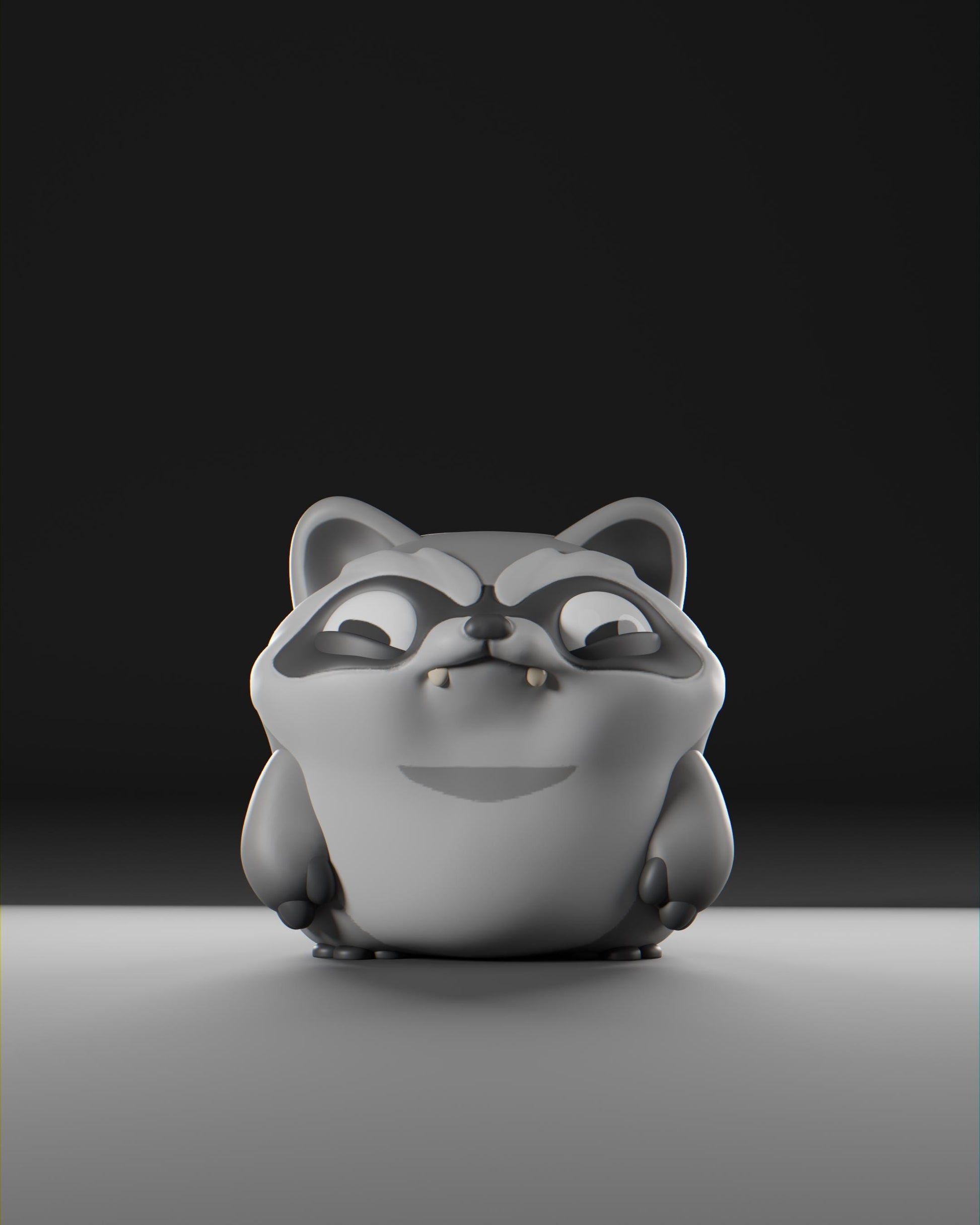 Trashii - UNPAINTED - Grumpii Art Toy