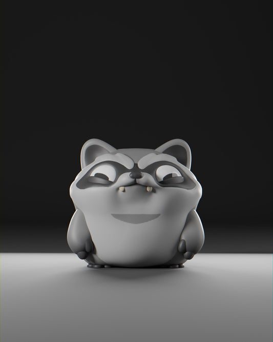 Trashii - UNPAINTED - Grumpii Art Toy