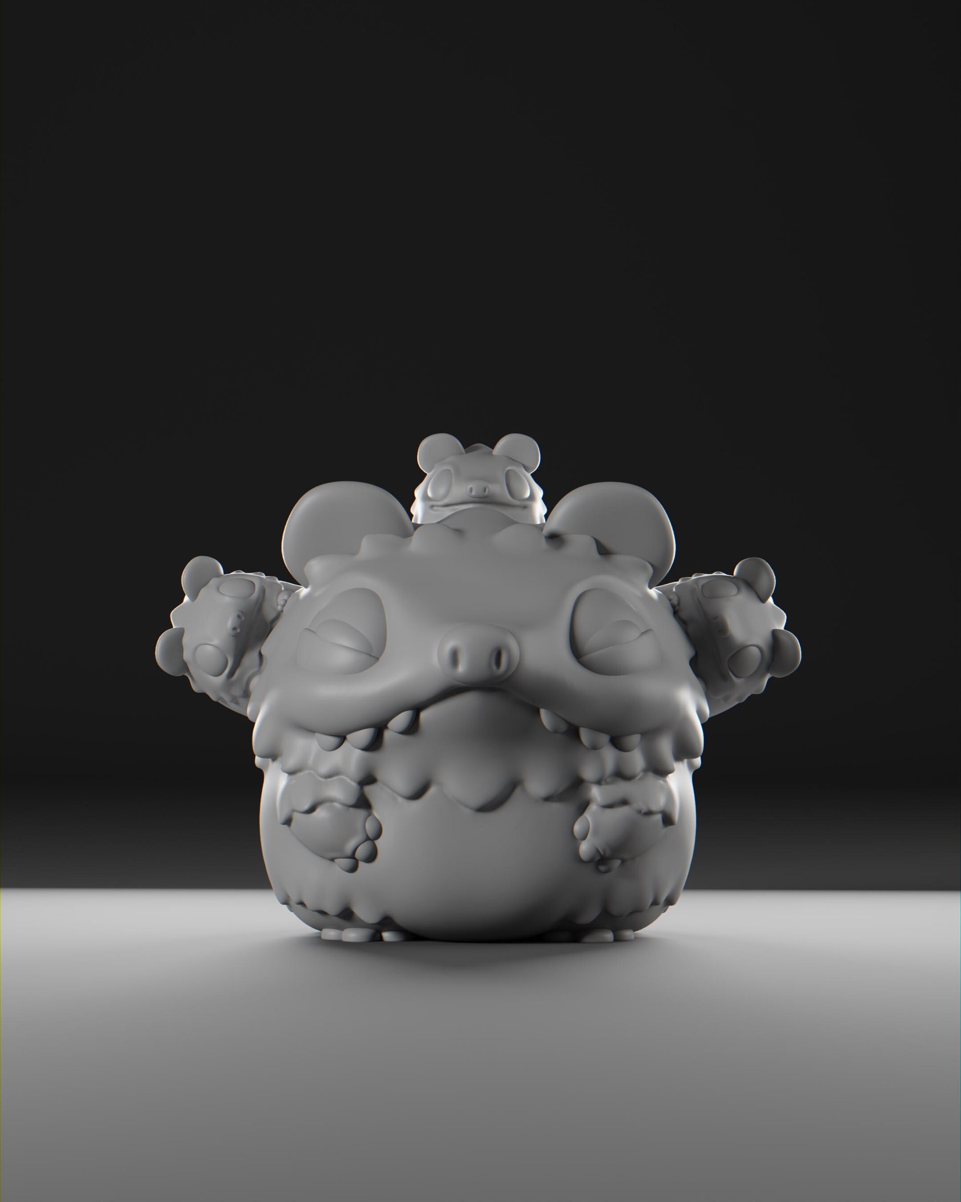 Possii - UNPAINTED - Grumpii Art Toy