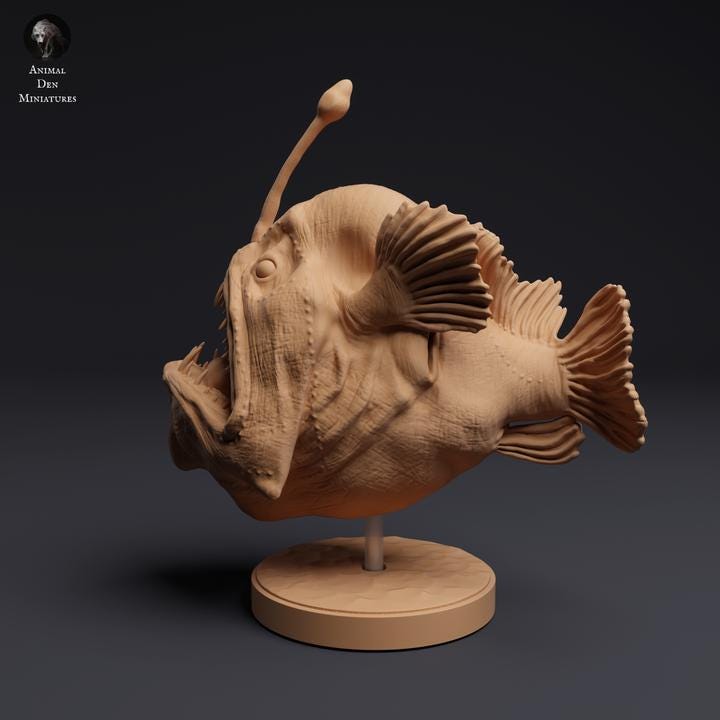 Humpback Anglerfish - UNPAINTED - Animal Den Miniatures
