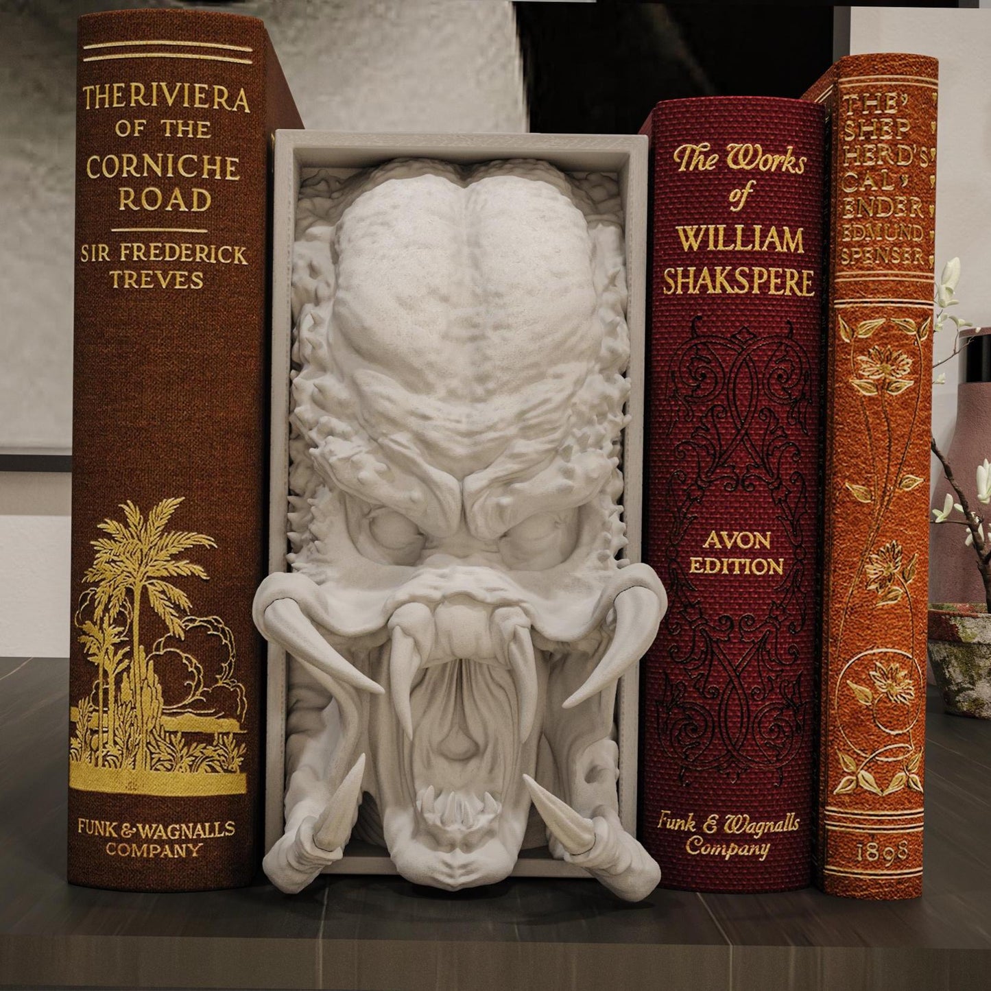 Predator Inspired Fan Art Mini Book Nook - UNPAINTED - Treddigineer