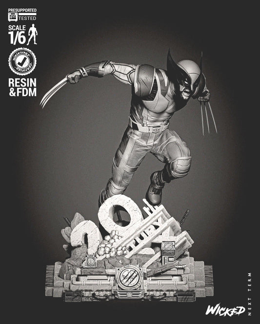 Marvel Wolverine 2024 Sculpture - UNPAINTED FAN ART - Wicked 3D Models