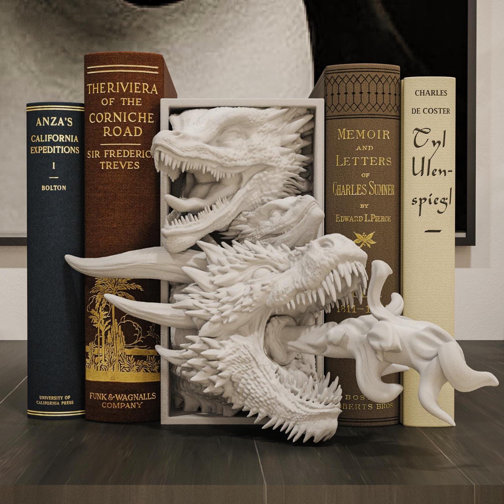 Drogon Inspired Fan Art Mini Book Nook - UNPAINTED - Treddigineer