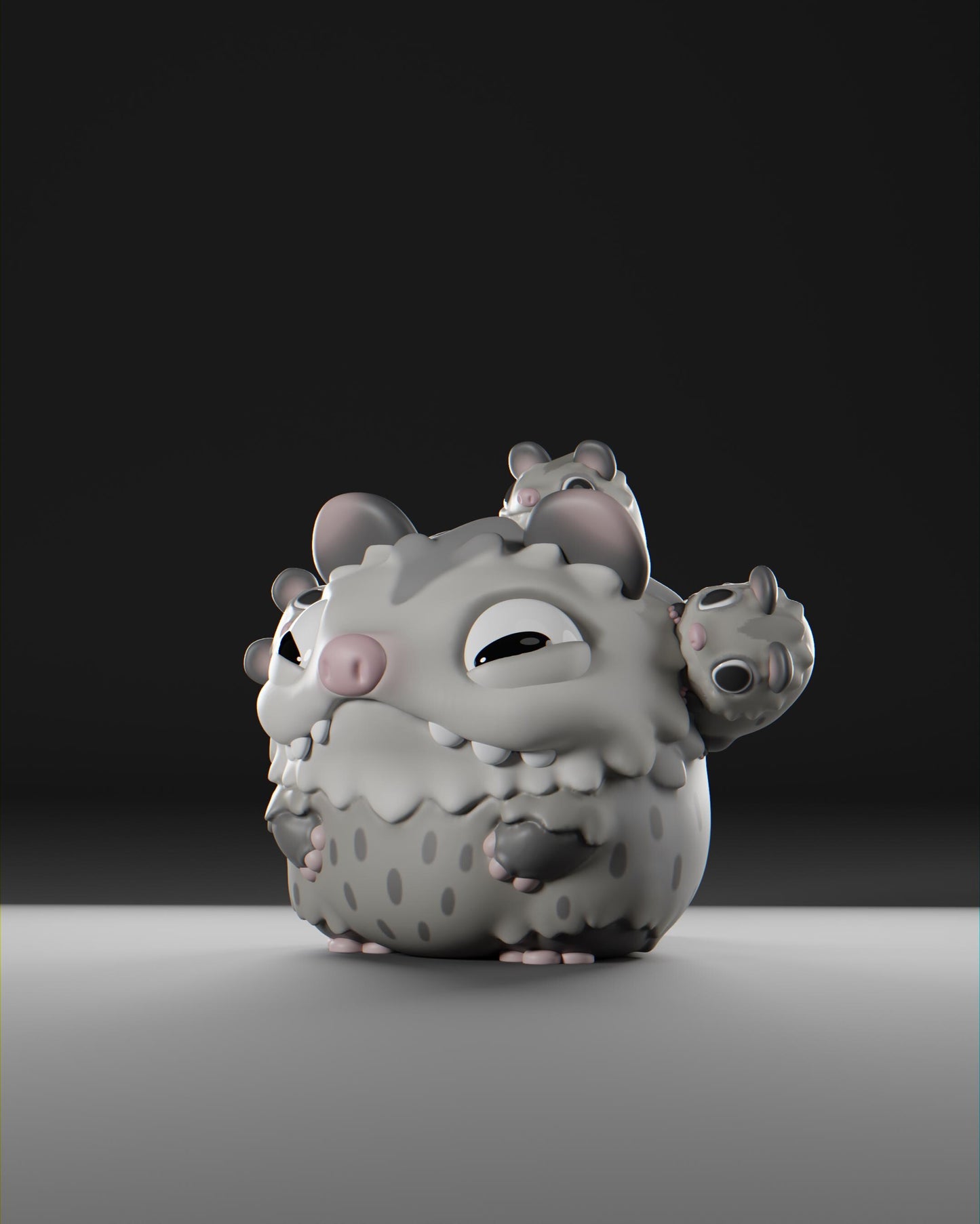 Possii - UNPAINTED - Grumpii Art Toy