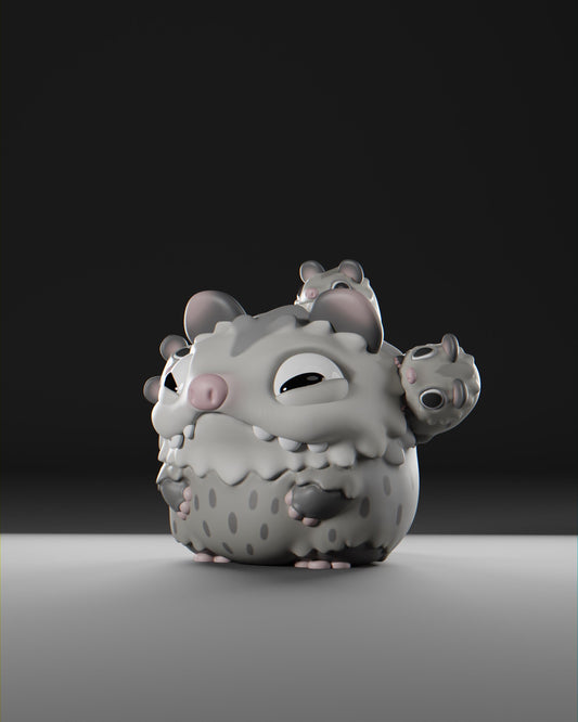 Possii - UNPAINTED - Grumpii Art Toy