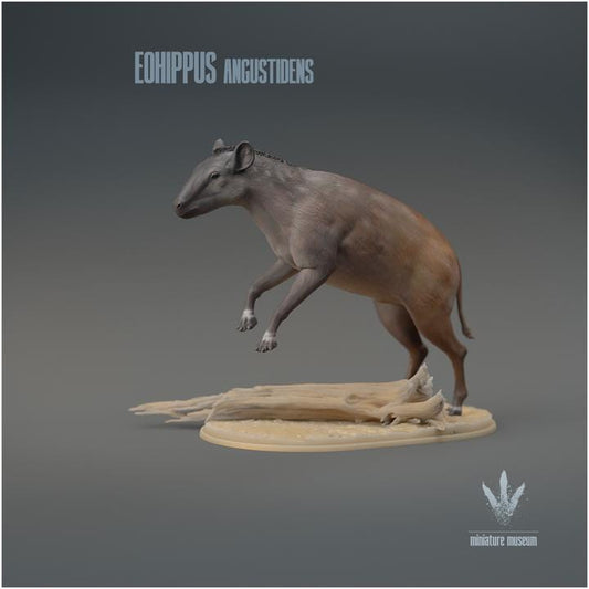 Eohippus angustidens Jumping - UNPAINTED 3D Figurine - Miniature Museum