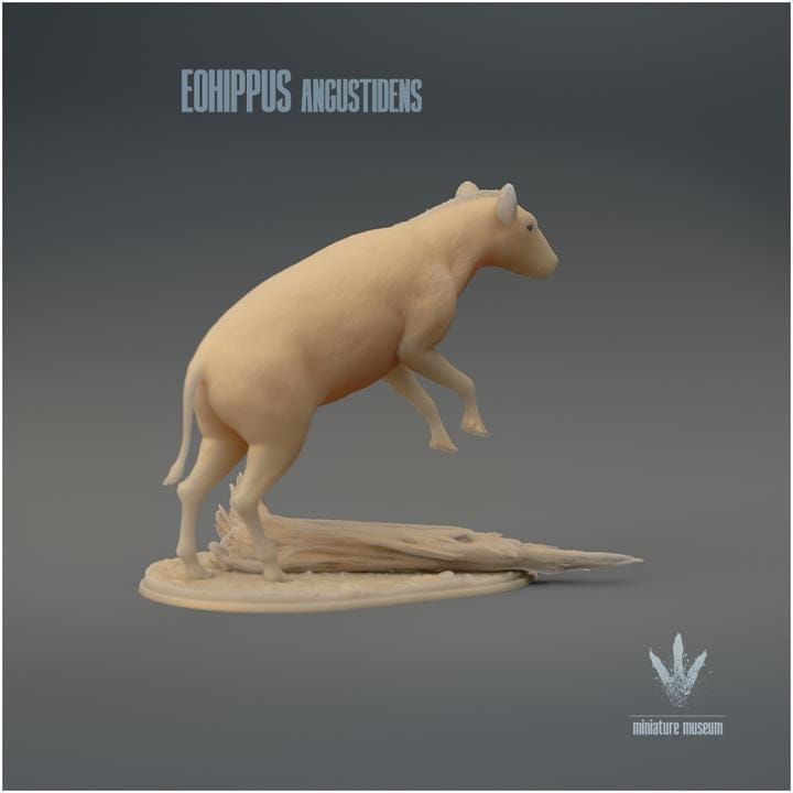 Eohippus angustidens Jumping - UNPAINTED 3D Figurine - Miniature Museum