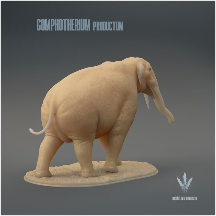 Gomphotherium productum : The Nail Beast - UNPAINTED 3D Figurine - Miniature Museum