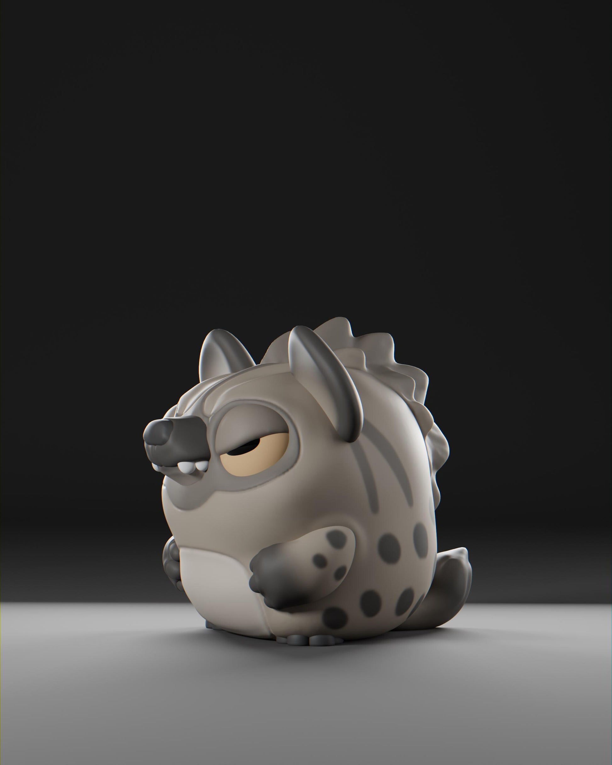 Hyenii - UNPAINTED - Grumpii Art Toy