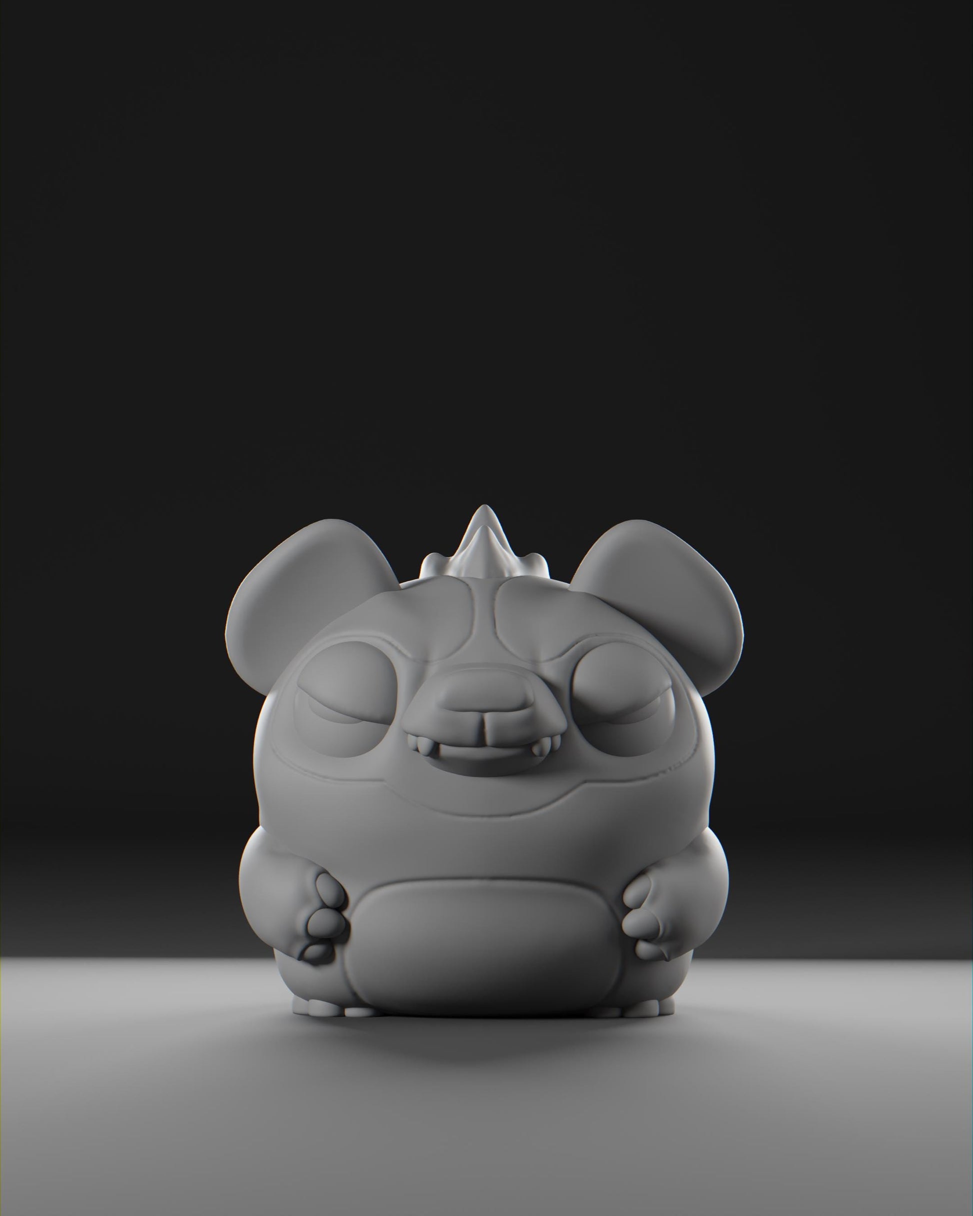Hyenii - UNPAINTED - Grumpii Art Toy