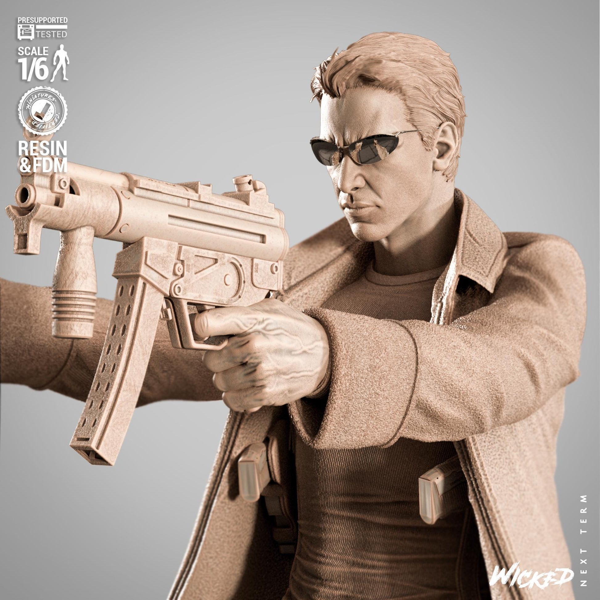 Neo Sculpture - UNPAINTED FAN ART - Wicked 3D Models