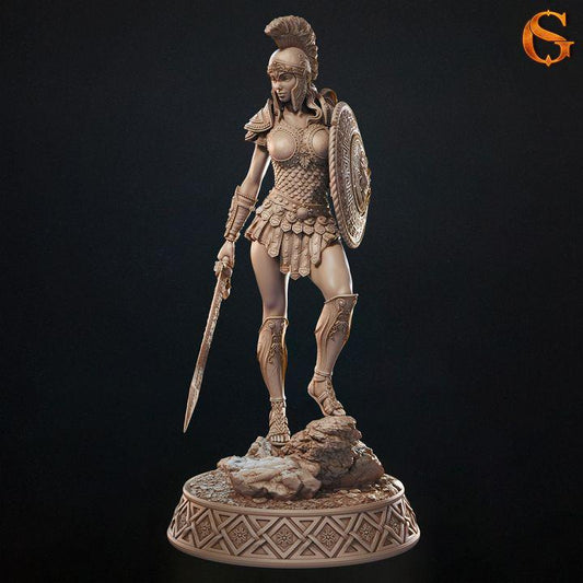 Dianolytta, Female Human Hoplite - UNPAINTED - SolGood Creations