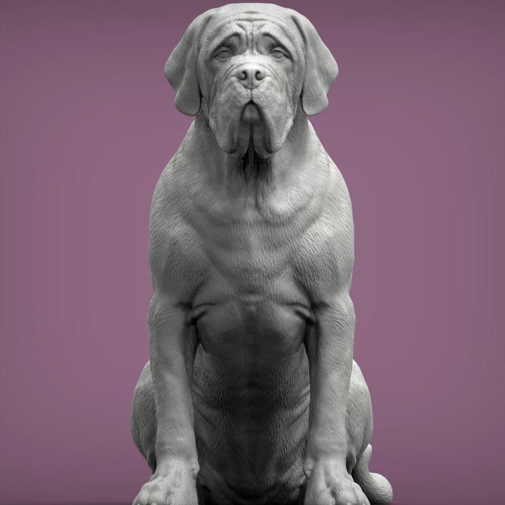 Mastiff - UNPAINTED 3D figure - Alexander3dart