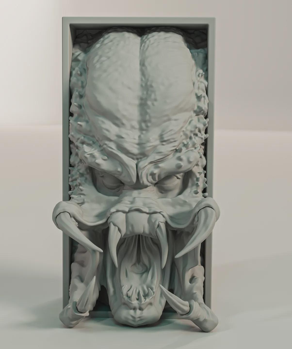 Predator Inspired Fan Art Mini Book Nook - UNPAINTED - Treddigineer