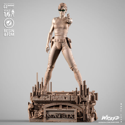 Trinity Sculpture - UNPAINTED FAN ART - Wicked 3D Models