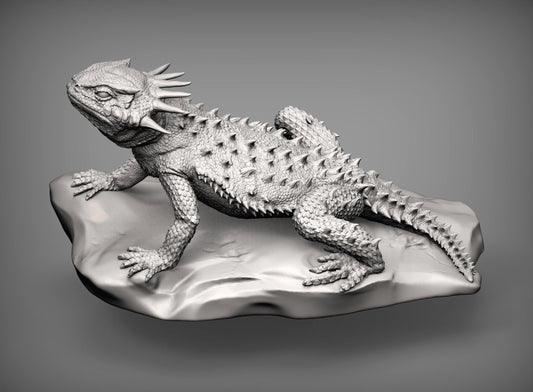 Flat-horned toad lizard - UNPAINTED - Alexander3dart