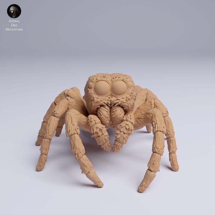 Jumping Spider - UNPAINTED Figurine - Animal Den Miniatures