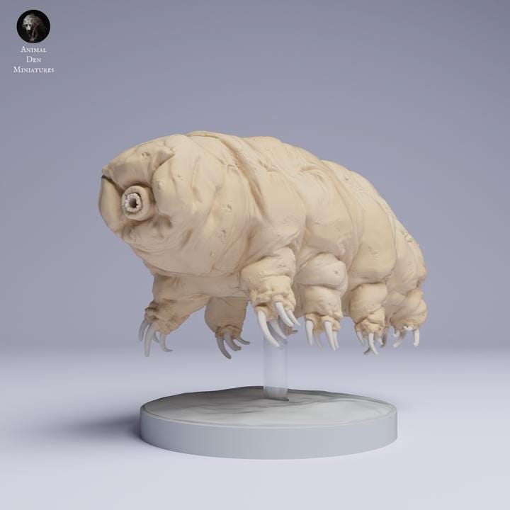 Tardigrade (Water Bear) - UNPAINTED Figurine - Animal Den Miniatures