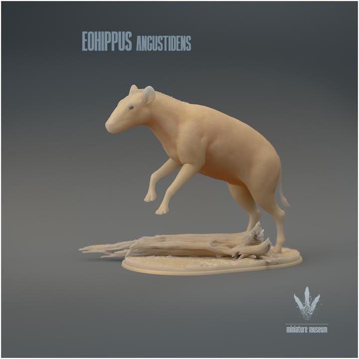 Eohippus angustidens Jumping - UNPAINTED 3D Figurine - Miniature Museum