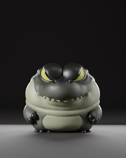 Caiiman - UNPAINTED 3D resin figure - Grumpii Art Toy