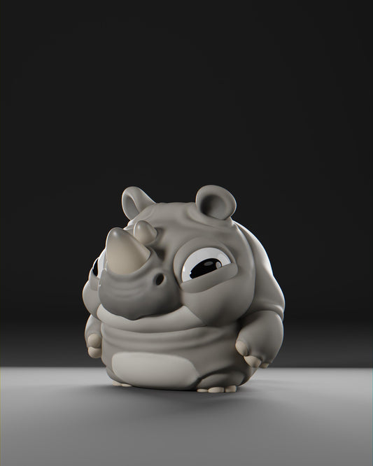 Rhiino - UNPAINTED - Grumpii Art Toy