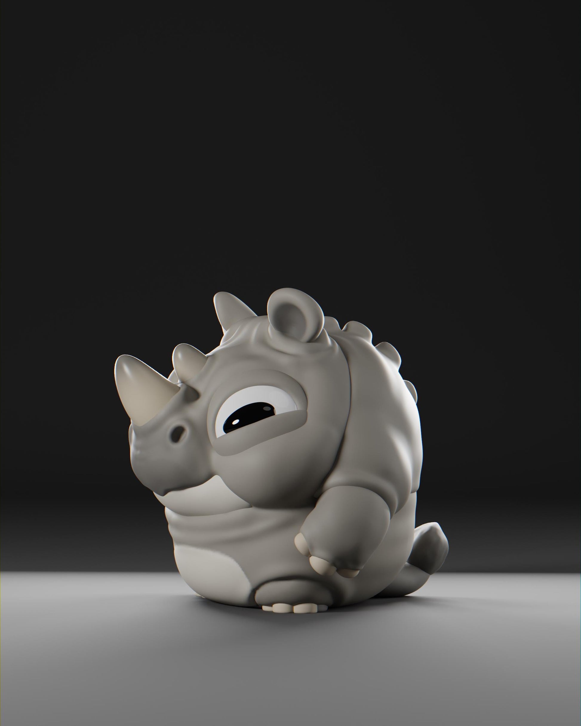 Rhiino - UNPAINTED - Grumpii Art Toy