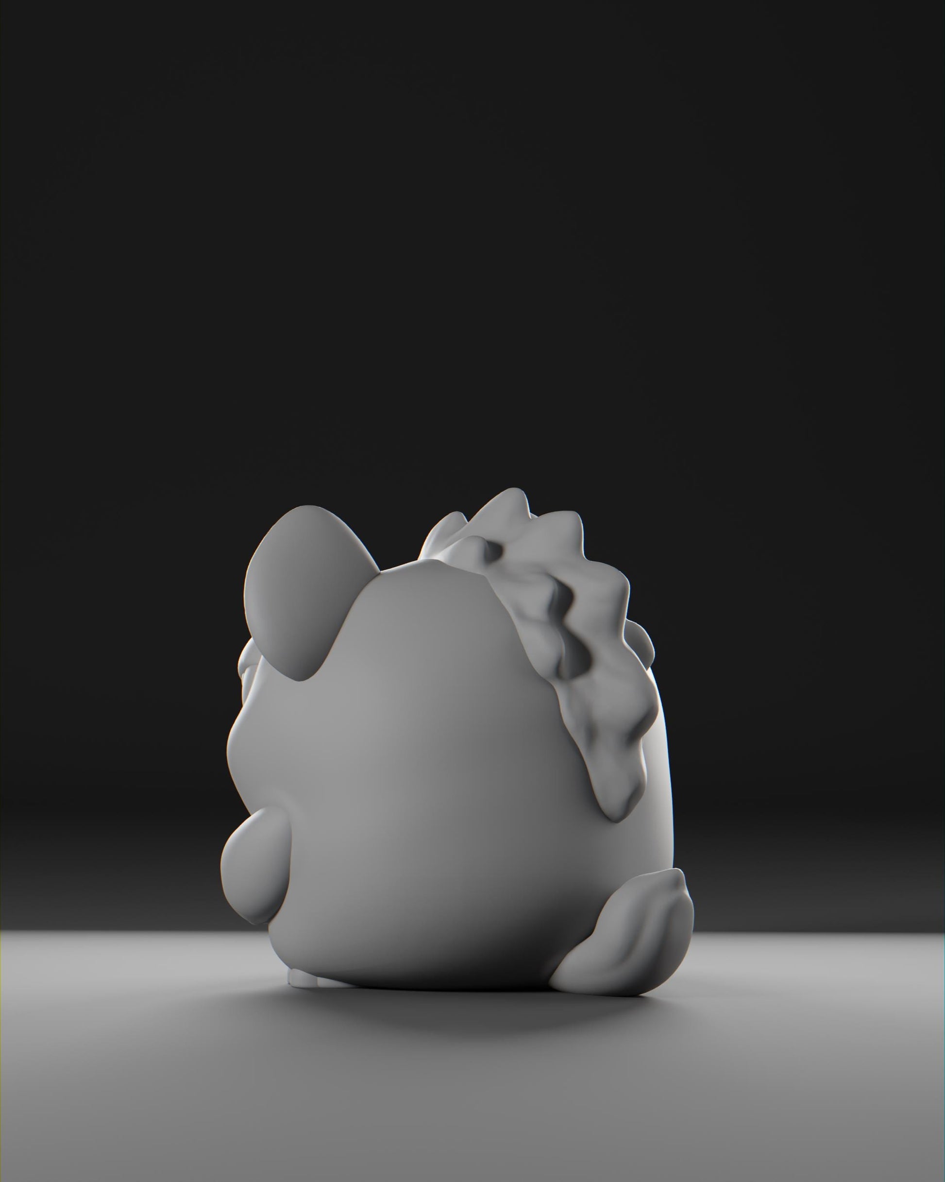Hyenii - UNPAINTED - Grumpii Art Toy