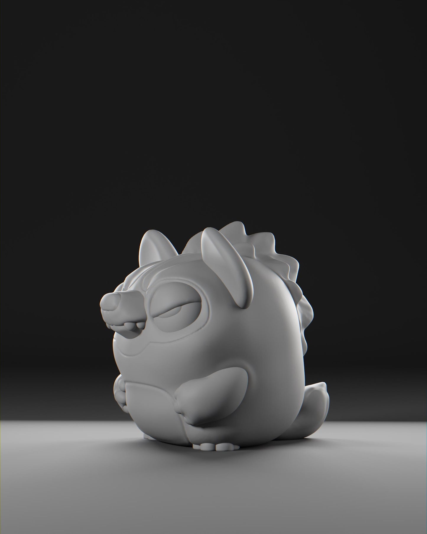 Hyenii - UNPAINTED - Grumpii Art Toy
