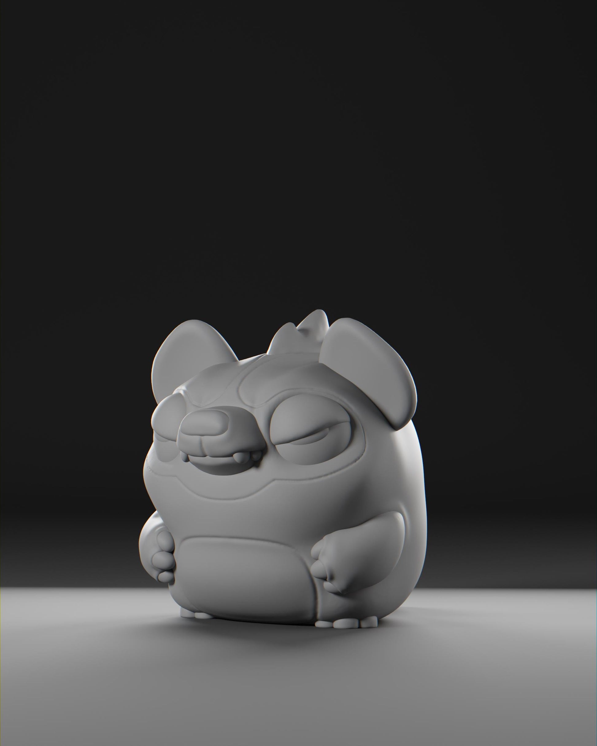 Hyenii - UNPAINTED - Grumpii Art Toy