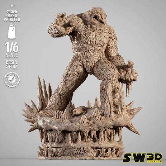 Wampa Sculpture - UNPAINTED FAN ART - Wicked 3D Models