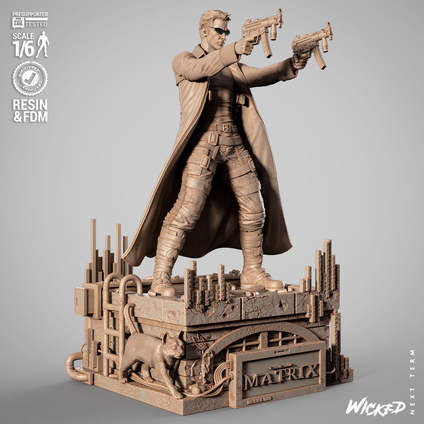 Neo Sculpture - UNPAINTED FAN ART - Wicked 3D Models