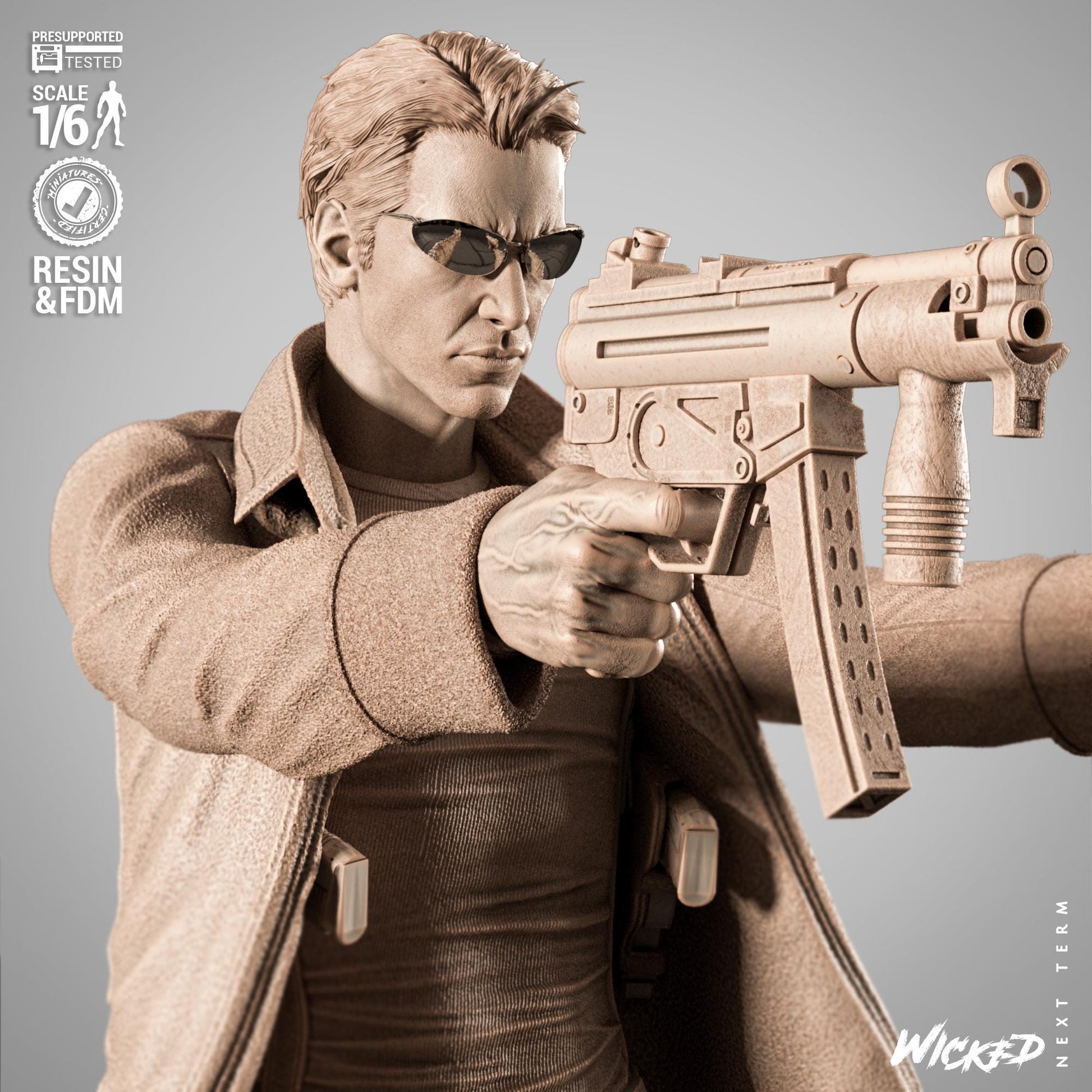 Neo Sculpture - UNPAINTED FAN ART - Wicked 3D Models