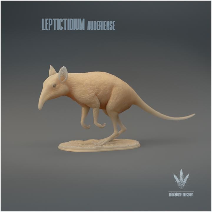Leptictidium auderiense : The Prehistoric Shrew-like Mammal - UNPAINTED 3D Figurine - Miniature Museum