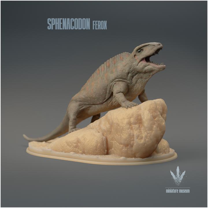 Sphenacodon ferox : Roar - UNPAINTED 3D Figurine - Miniature Museum
