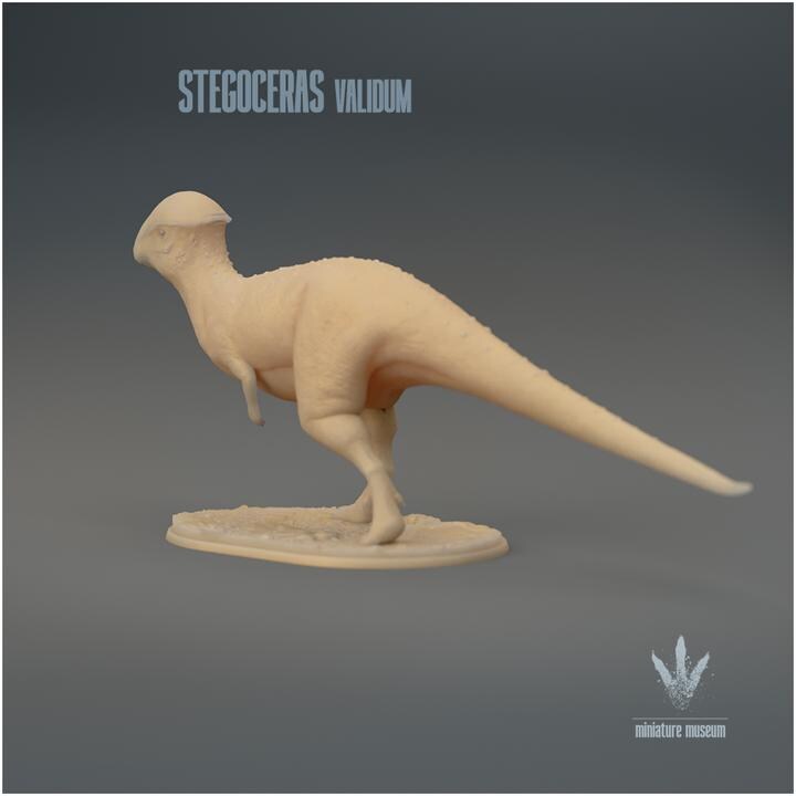 Stegoceras validum : The Horn Roof - UNPAINTED 3D Figurine - Miniature Museum