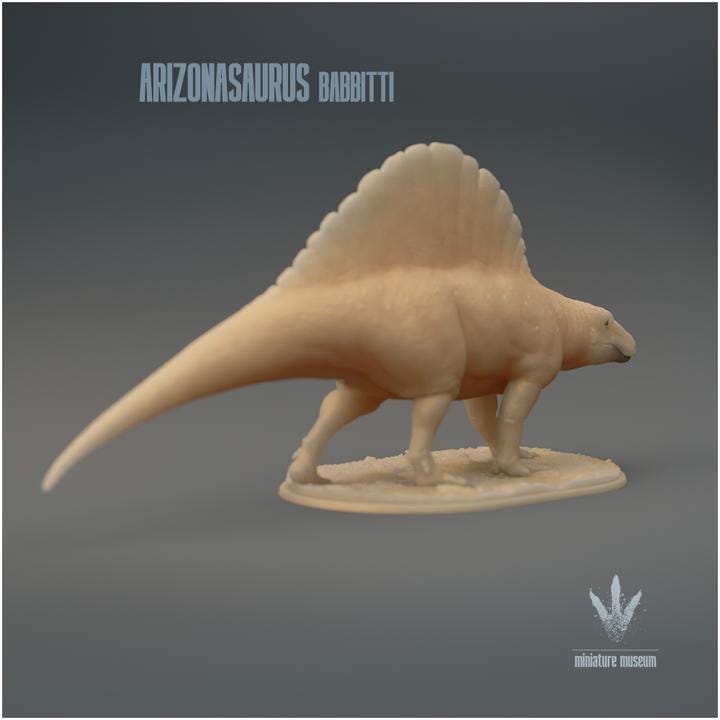Arizonasaurus babbitti : The Lizard from Arizona - UNPAINTED 3D Figurine - Miniature Museum