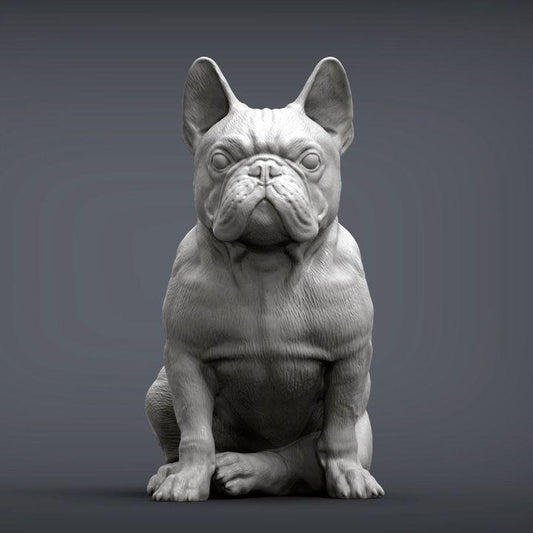 French Bulldog - UNPAINTED 3D figure - Alexander3dart