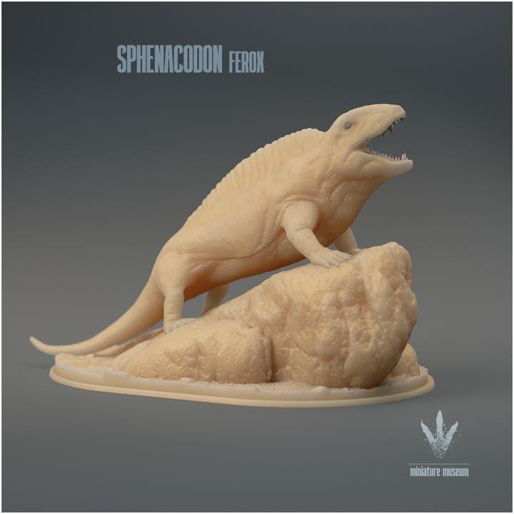 Sphenacodon ferox : Roar - UNPAINTED 3D Figurine - Miniature Museum