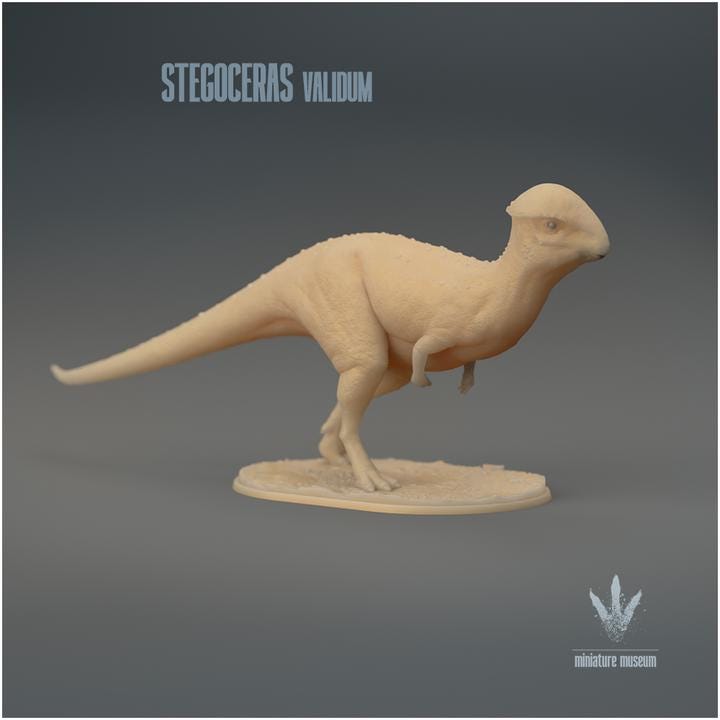 Stegoceras validum : The Horn Roof - UNPAINTED 3D Figurine - Miniature Museum