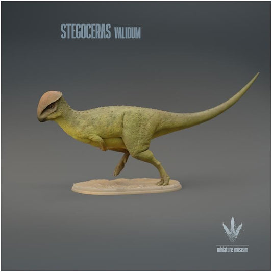 Stegoceras validum : Run - UNPAINTED 3D Figurine - Miniature Museum
