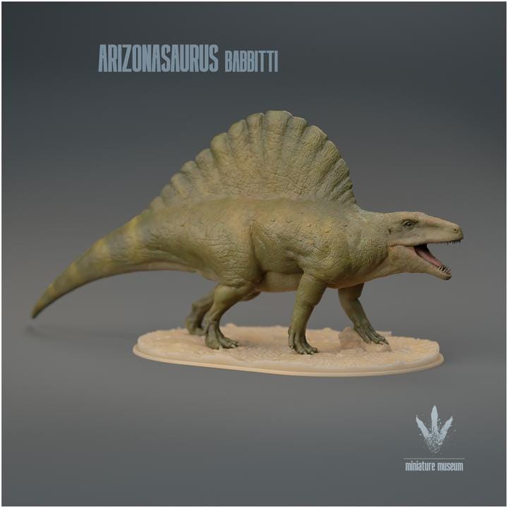 Arizonasaurus babbitti : Roar - UNPAINTED 3D Figurine - Miniature Museum