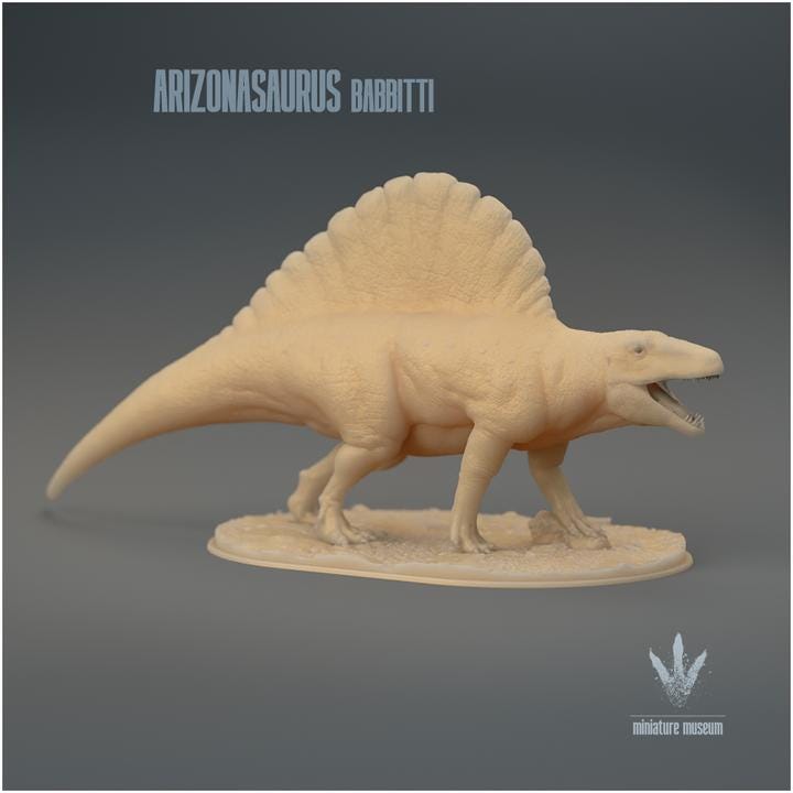 Arizonasaurus babbitti : Roar - UNPAINTED 3D Figurine - Miniature Museum
