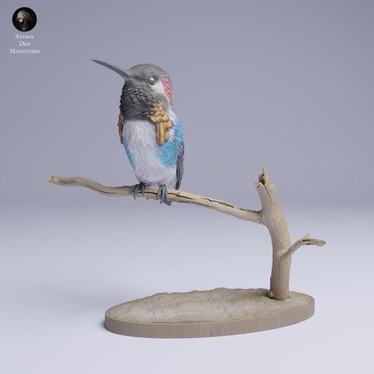 Bee Hummingbird - UNPAINTED 3D Resin Figure - Animal Den Miniatures