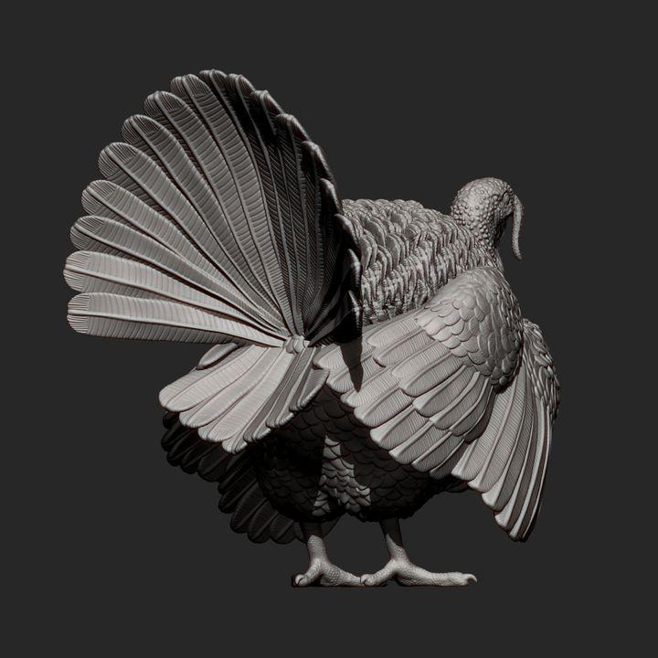 Turkey - UNPAINTED 3D figure - Alexander3dart