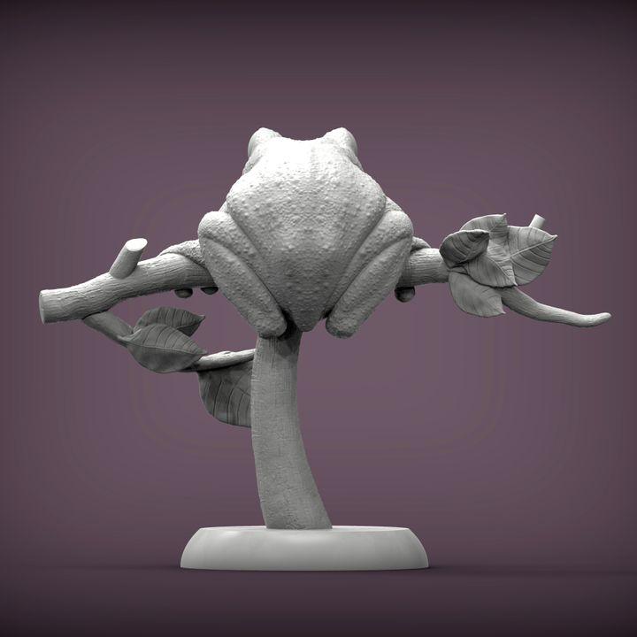 Maroon Eyed Frog - UNPAINTED 3D Resin Figure - Alexander3dart