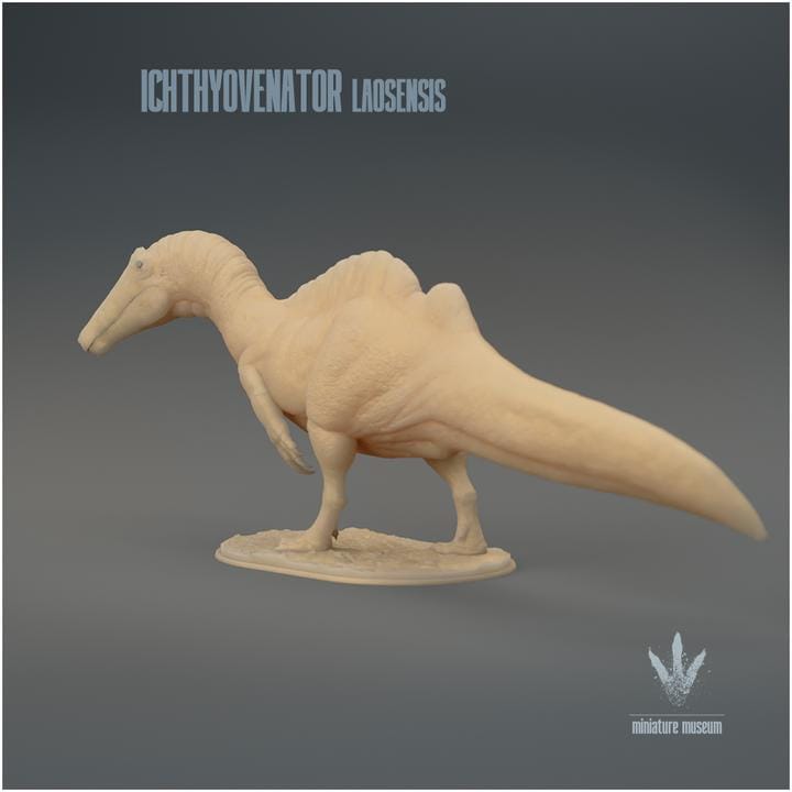 Ichthyovenator laosensis : The Fish Hunter - UNPAINTED 3D Resin Figure - Miniature Museum
