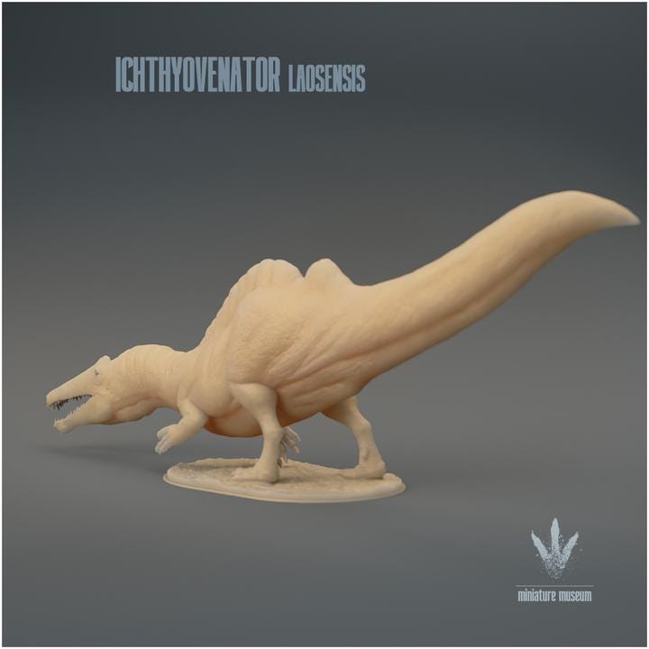 Ichthyovenator laosensis : Hunting - UNPAINTED 3D Resin Figure - Miniature Museum