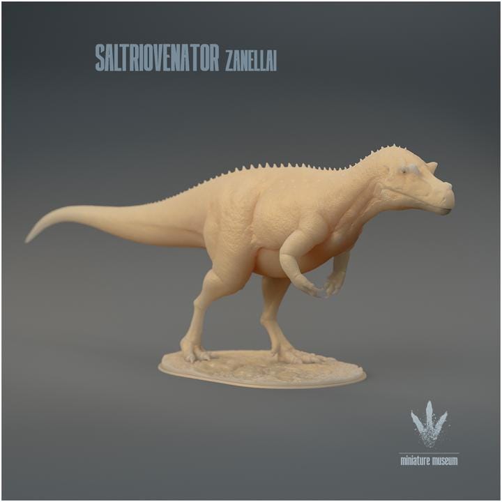 Saltriovenator zanellai : The Saltrio Hunter - UNPAINTED 3D Resin Figure - Miniature Museum